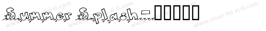 Summer Splash字体转换